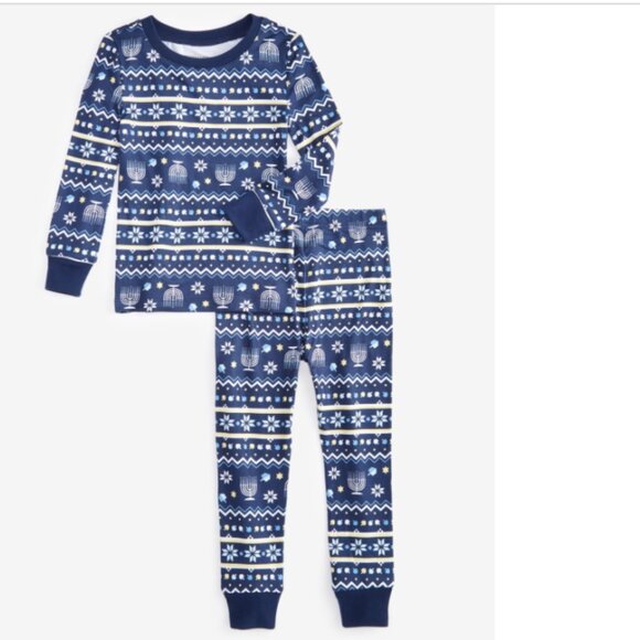 Holiday Lane Toddler Hanukkah Snug Fit Matching Family Pajamas Set Size 2T 5392 - Picture 1 of 2